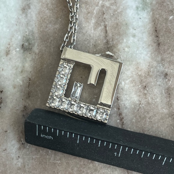 NIB FENDI FF Crystal Necklace - Picture 7 of 7